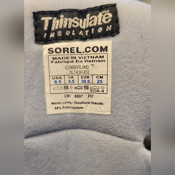 Sorel Women's Winter Boots in Gray and White 8.5 - Picture 5 of 7